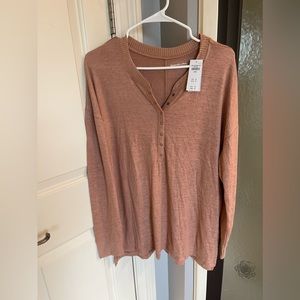 NWT Abercrombie & Fitch Soft A&F Cozy Henley - Size L